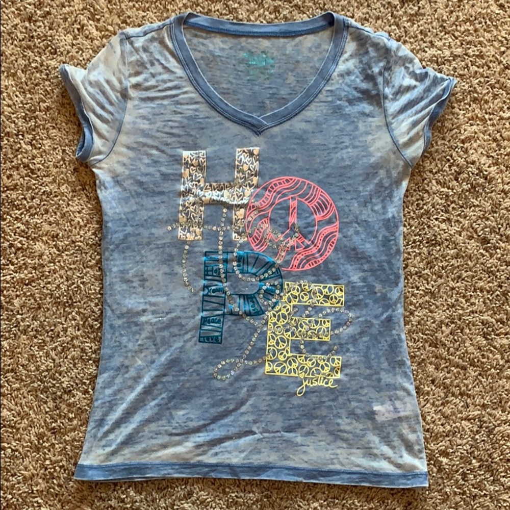 Justice soft graphic tee